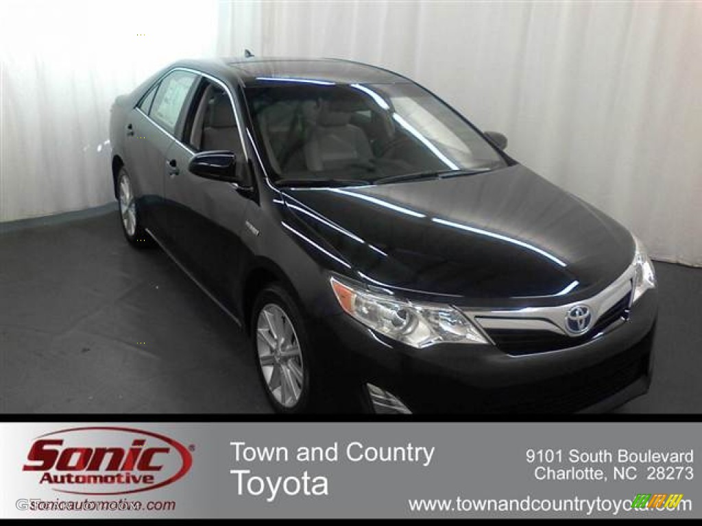 2012 Camry Hybrid XLE - Cosmic Gray Mica / Ash photo #1