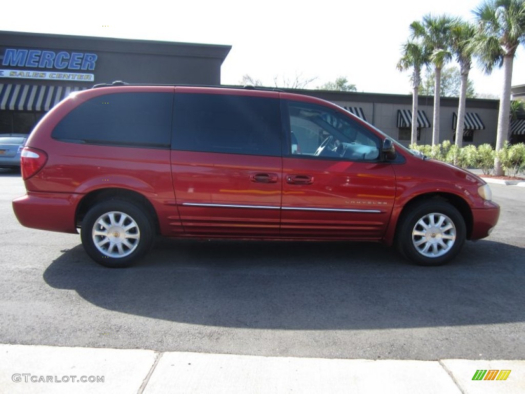 2001 Town & Country LXi - Inferno Red Pearl / Taupe photo #8