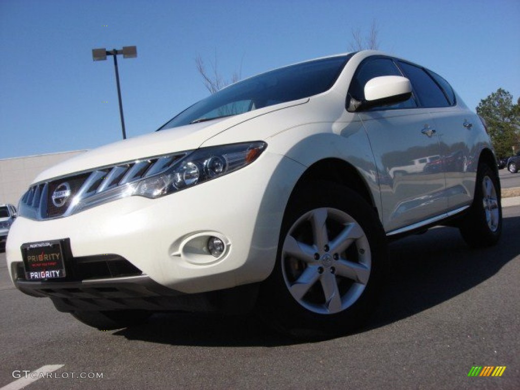 2009 Murano SL AWD - Glacier Pearl / Beige photo #1