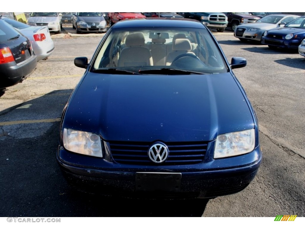 2001 Jetta GLS TDI Sedan - Galactic Blue / Beige photo #5