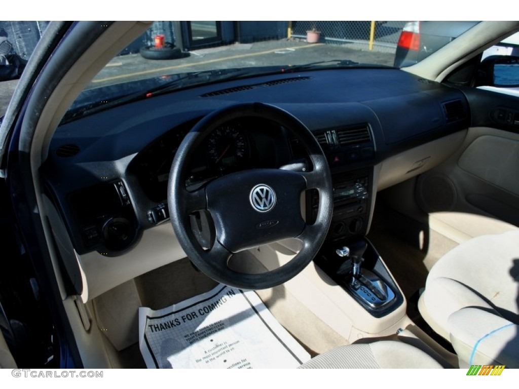 2001 Jetta GLS TDI Sedan - Galactic Blue / Beige photo #6