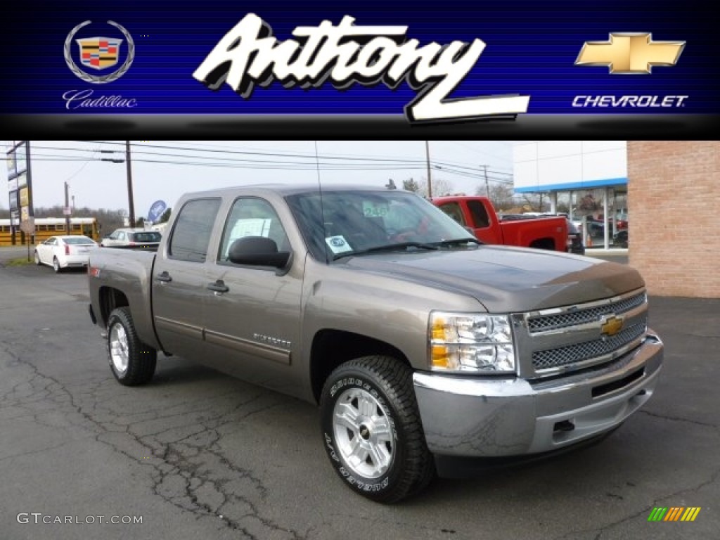 2012 Silverado 1500 LT Crew Cab 4x4 - Mocha Steel Metallic / Ebony photo #1