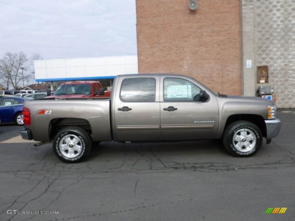 2012 Silverado 1500 LT Crew Cab 4x4 - Mocha Steel Metallic / Ebony photo #8