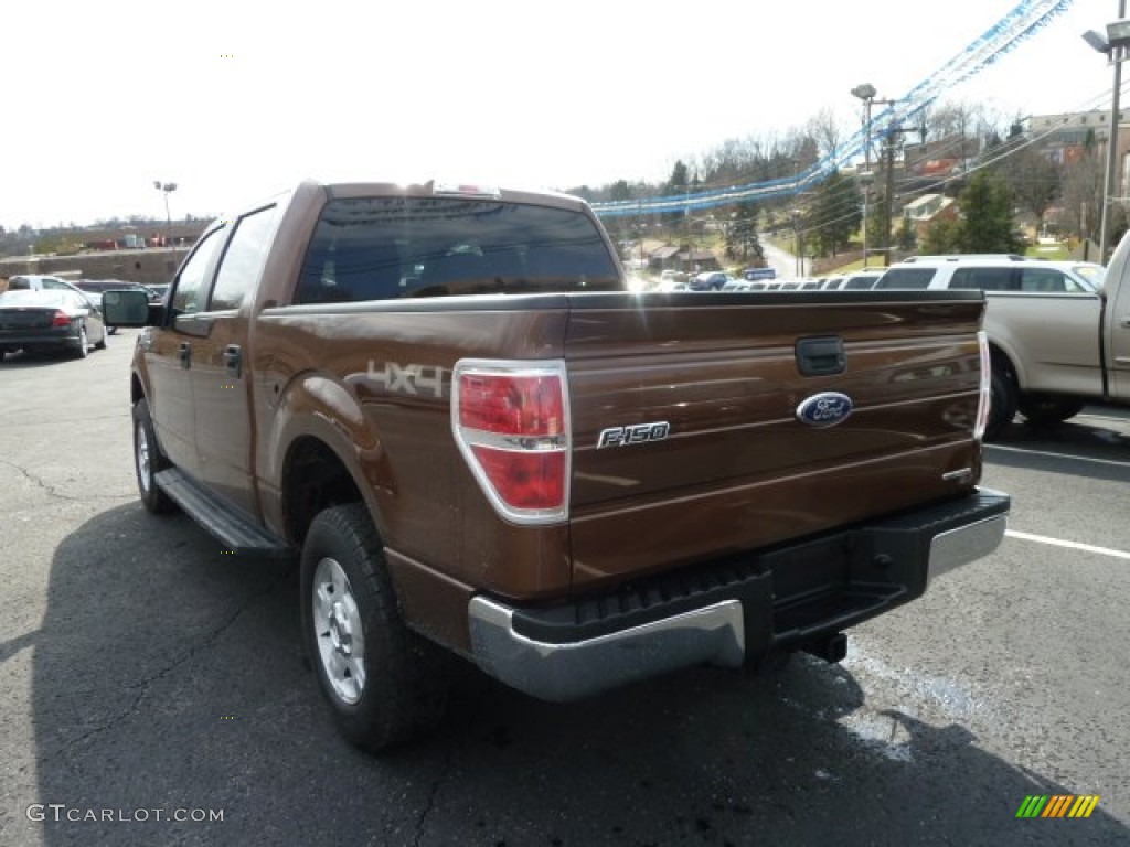 2011 F150 XLT SuperCrew 4x4 - Golden Bronze Metallic / Pale Adobe photo #4