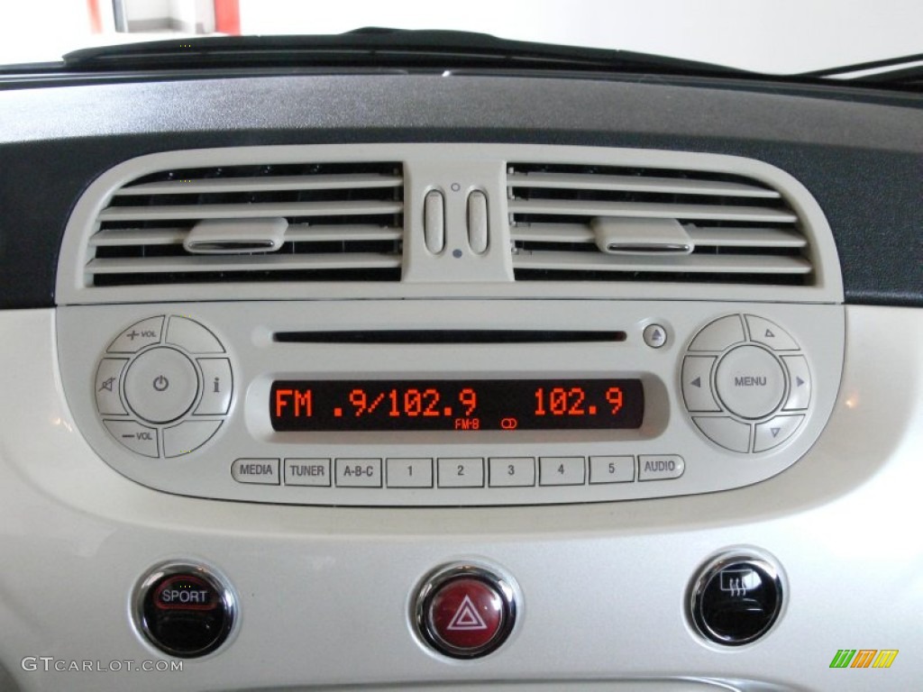 2012 Fiat 500 Pop Audio System Photo #61980054