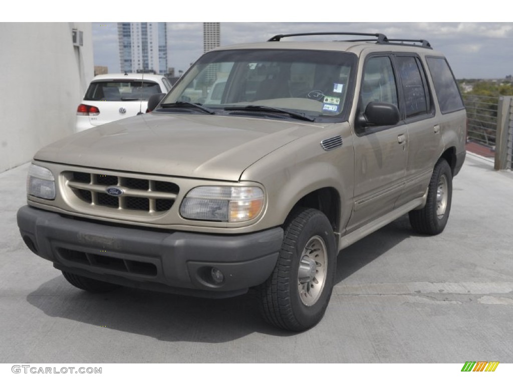 2000 Explorer XLS - Harvest Gold Metallic / Medium Prairie Tan photo #3