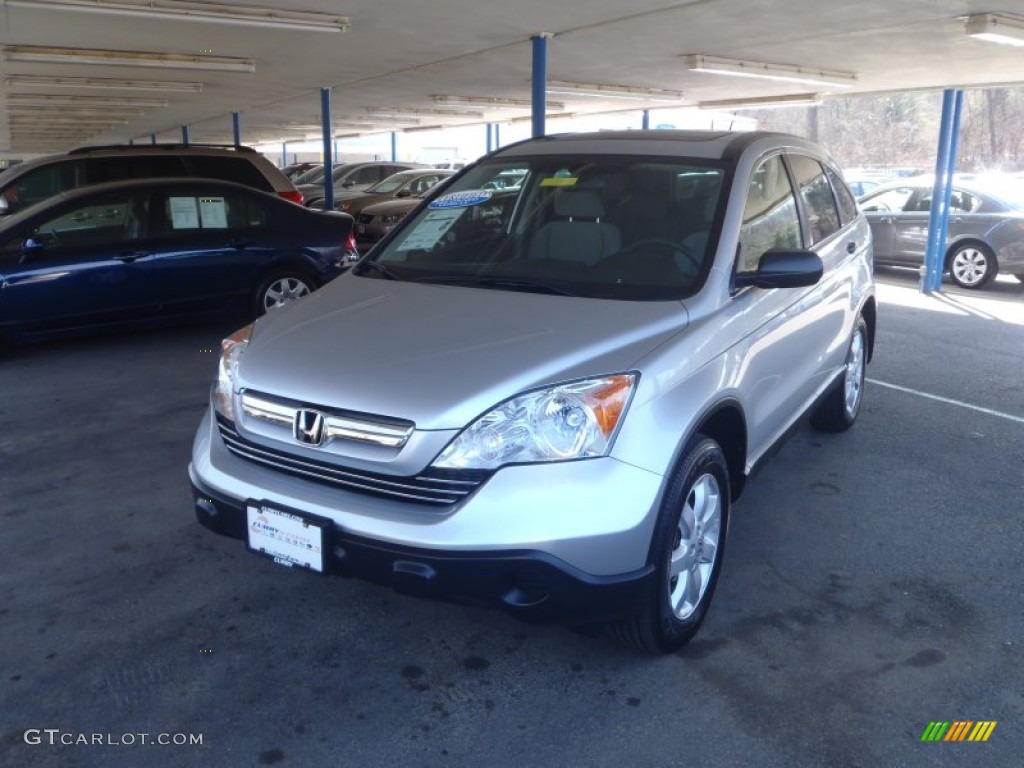 2009 CR-V EX 4WD - Alabaster Silver Metallic / Black photo #28