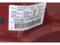  2004 PT Cruiser  Inferno Red Pearlcoat Color Code PEL