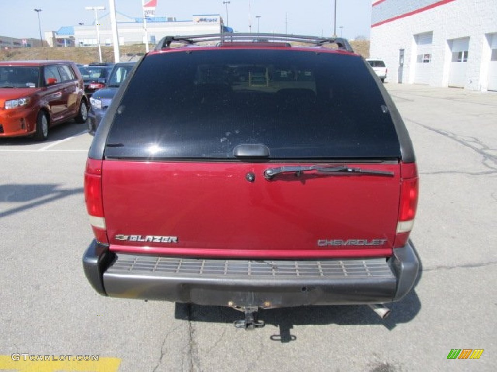 1996 Blazer LS 4x4 - Dark Cherry Red Metallic / Graphite photo #6
