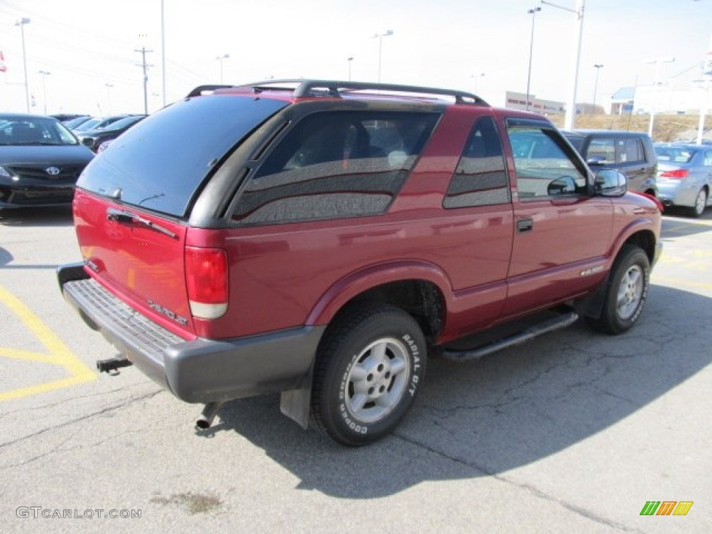 1996 Blazer LS 4x4 - Dark Cherry Red Metallic / Graphite photo #7