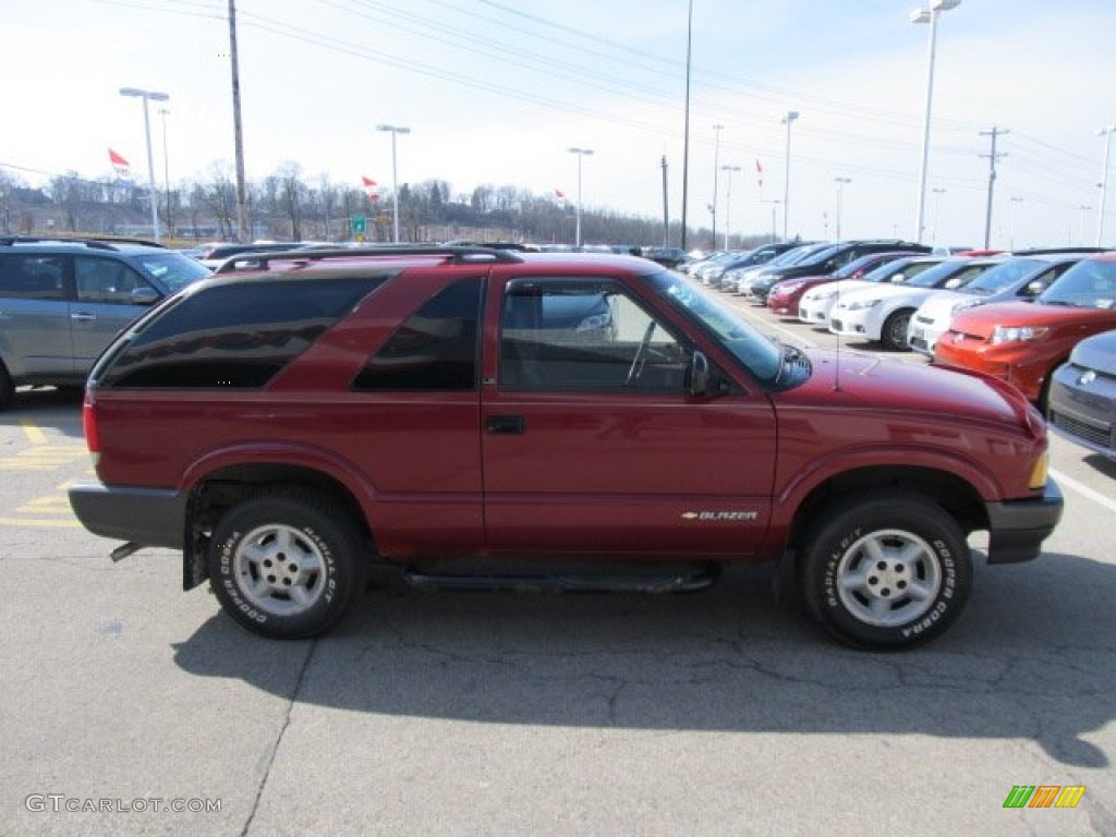 1996 Blazer LS 4x4 - Dark Cherry Red Metallic / Graphite photo #8