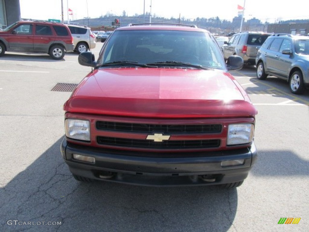 1996 Blazer LS 4x4 - Dark Cherry Red Metallic / Graphite photo #10