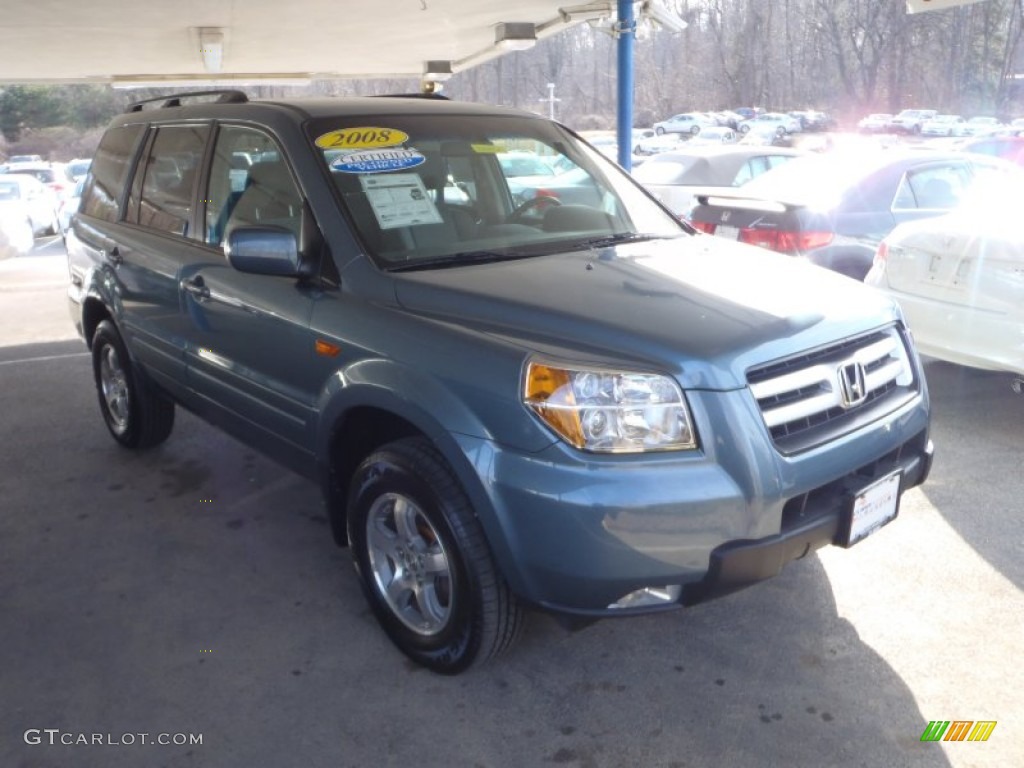 2008 Pilot EX 4WD - Steel Blue Metallic / Gray photo #1