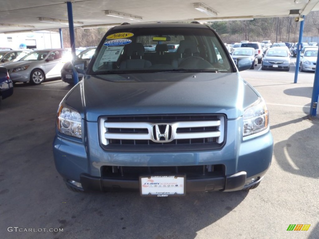2008 Pilot EX 4WD - Steel Blue Metallic / Gray photo #3