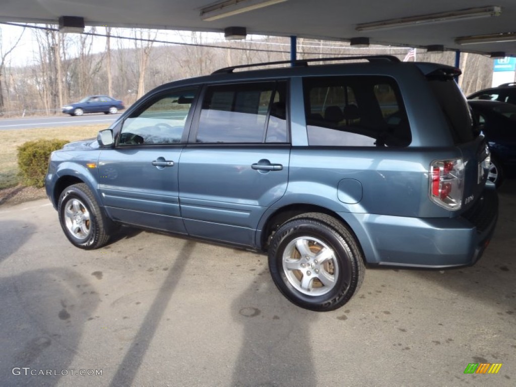 2008 Pilot EX 4WD - Steel Blue Metallic / Gray photo #30