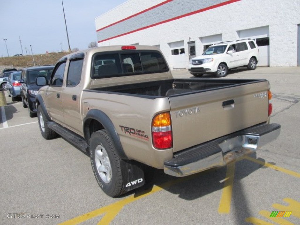 2002 Tacoma V6 TRD Double Cab 4x4 - Mystic Gold Metallic / Oak photo #4