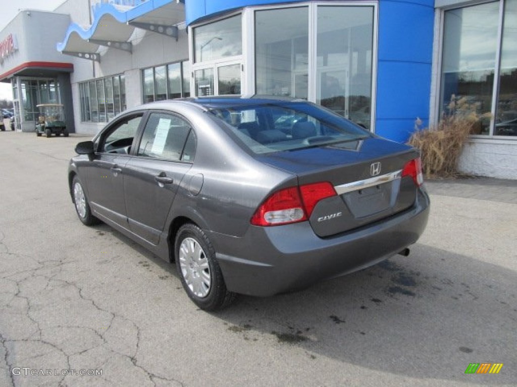 2009 Civic DX-VP Sedan - Polished Metal Metallic / Gray photo #5