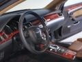 2009 Audi A8 Amaretto/Black Valcona Leather Interior Steering Wheel Photo