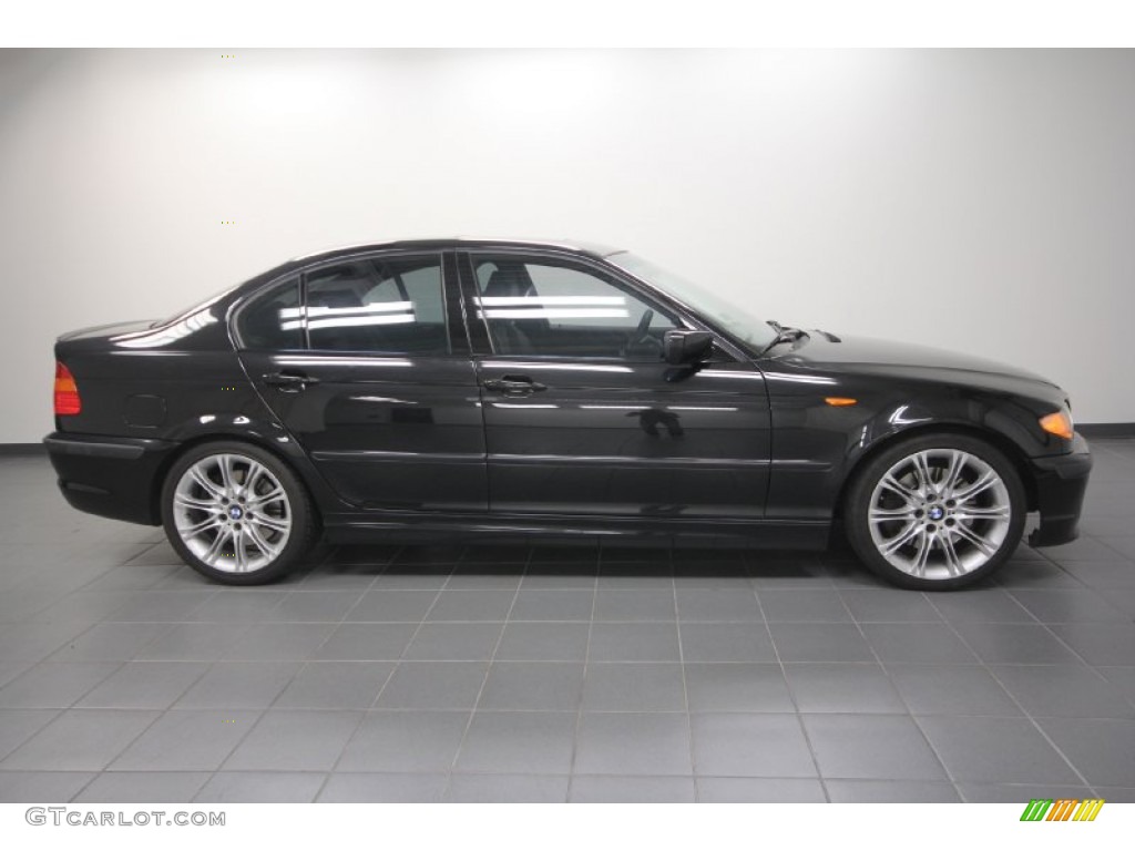 2004 3 Series 330i Sedan - Black Sapphire Metallic / Black photo #7