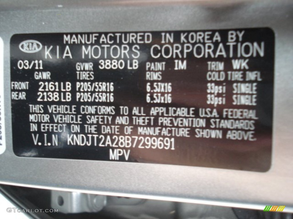 2011 Soul Color Code IM for Titanium Gray Photo #61989024