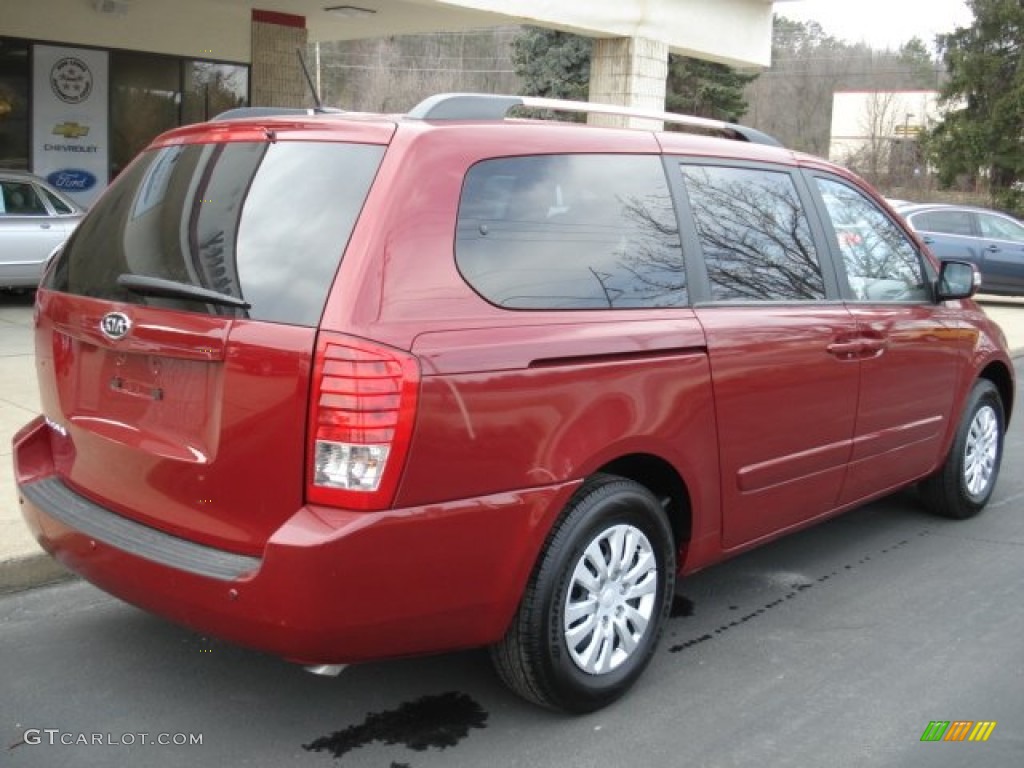 2011 Sedona LX - Claret Red / Beige photo #8