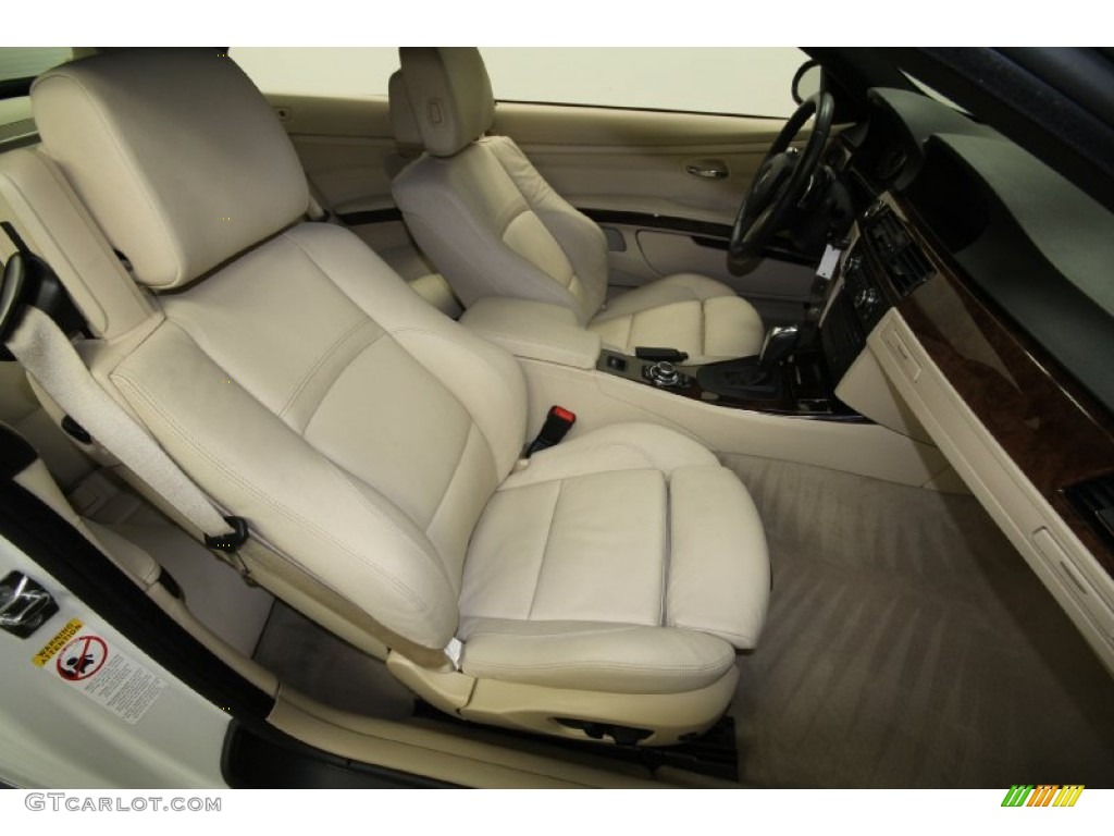 2009 3 Series 335i Convertible - Alpine White / Cream Beige Dakota Leather photo #38