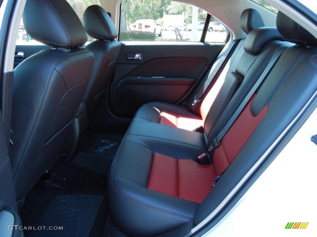 Sport Red Interior 2012 Ford Fusion Sport Photo #61992048