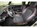 Black Lounge Leather/Damson Red Piping 2012 Mini Cooper S Clubman Hampton Package Interior Color