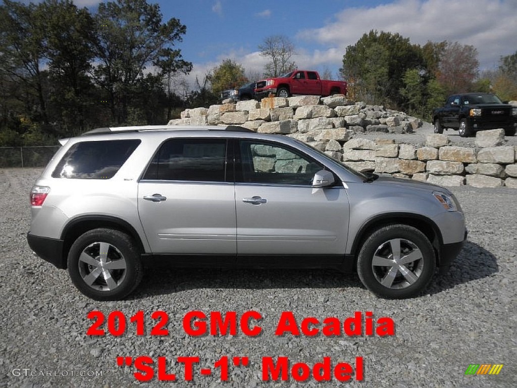 2012 Acadia SLT AWD - Quicksilver Metallic / Ebony photo #1