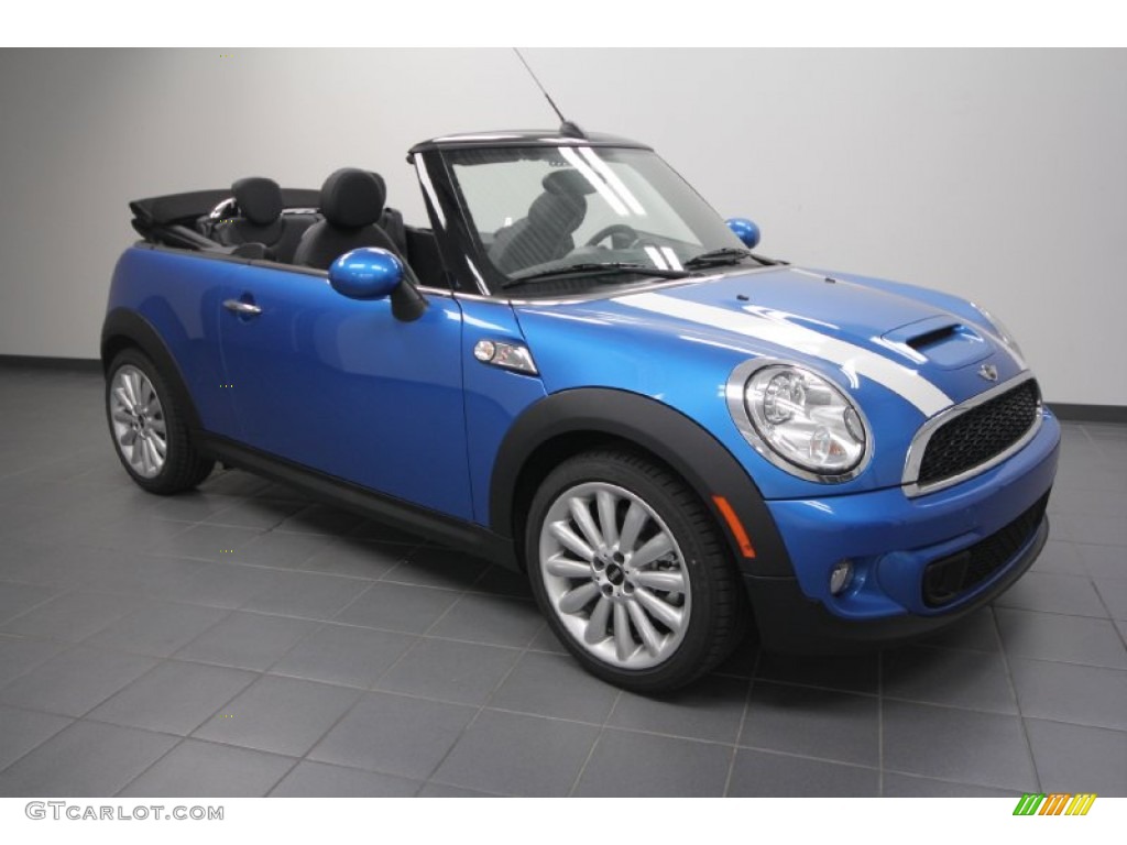 Laser Blue Metallic 2012 Mini Cooper S Convertible Exterior Photo #61993509