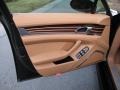 Cognac Natural Leather 2011 Porsche Panamera Turbo Door Panel
