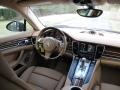 Cognac Natural Leather 2011 Porsche Panamera Turbo Dashboard