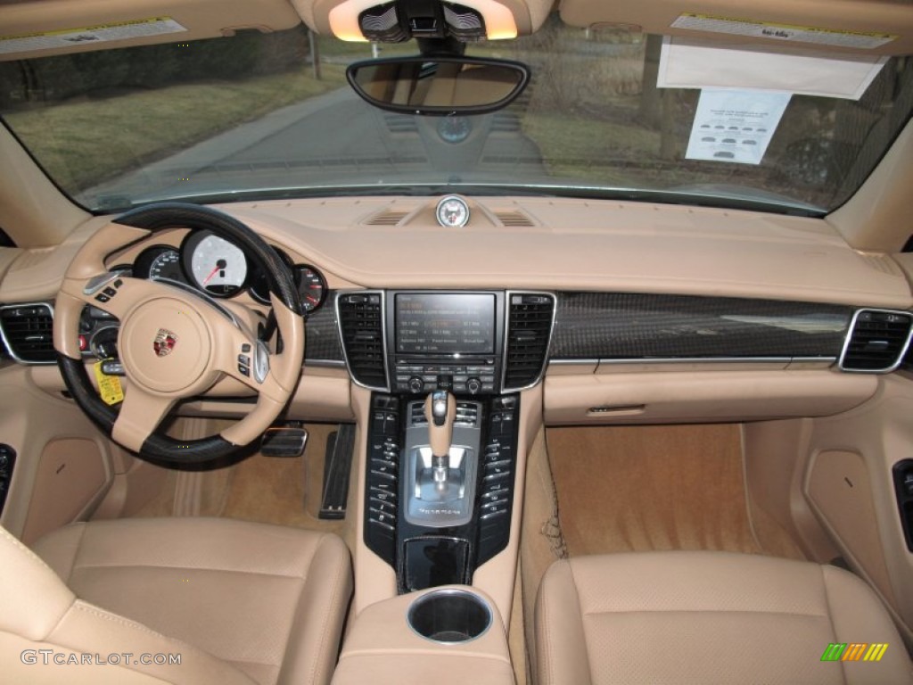 2011 Porsche Panamera 4S Luxor Beige Dashboard Photo #61994478