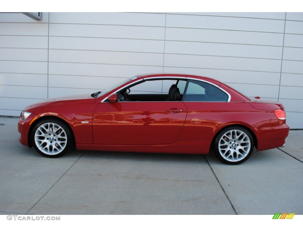 2009 3 Series 328i Convertible - Crimson Red / Black photo #3