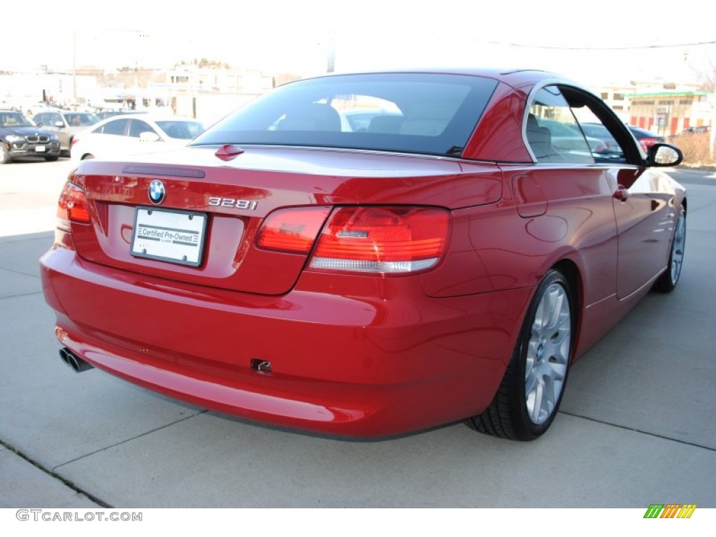 2009 3 Series 328i Convertible - Crimson Red / Black photo #6