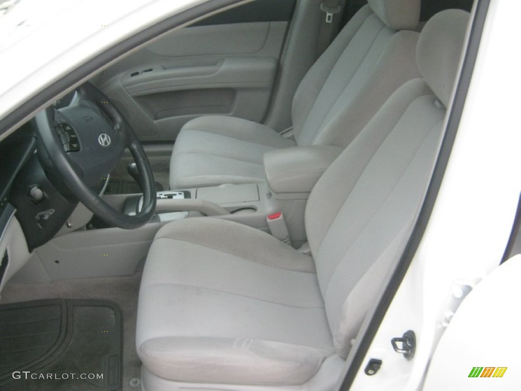 2008 Sonata GLS V6 - Powder White Pearl / Beige photo #13