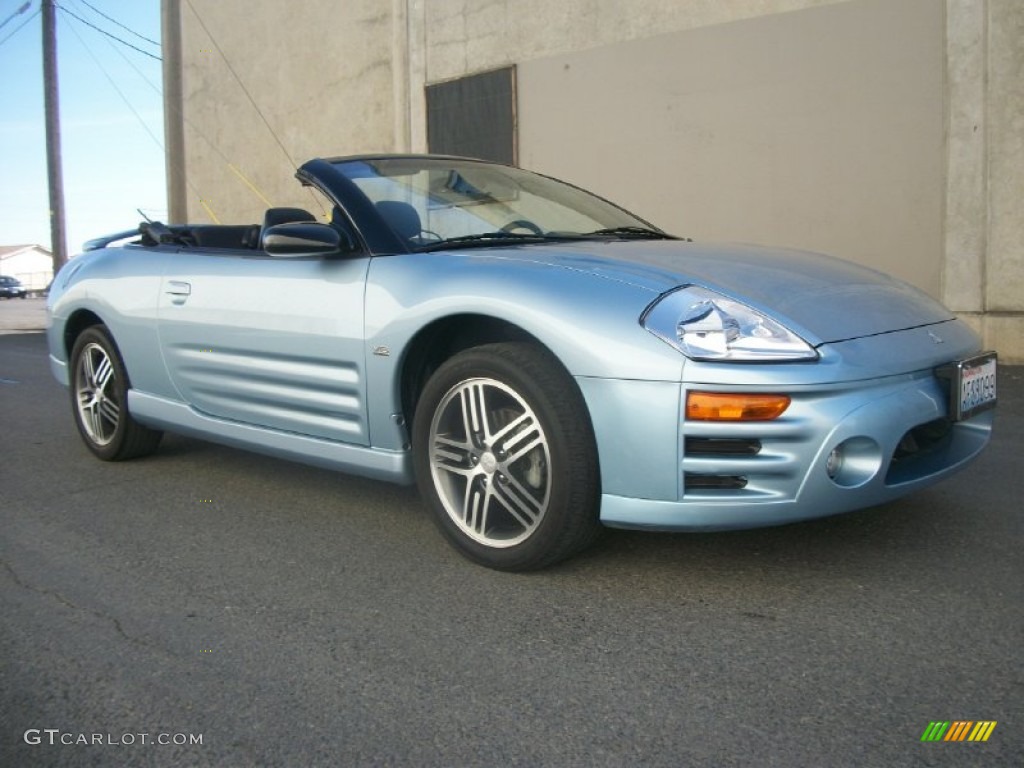 2004 Eclipse Spyder GTS - Steel Blue Pearl / Midnight photo #1