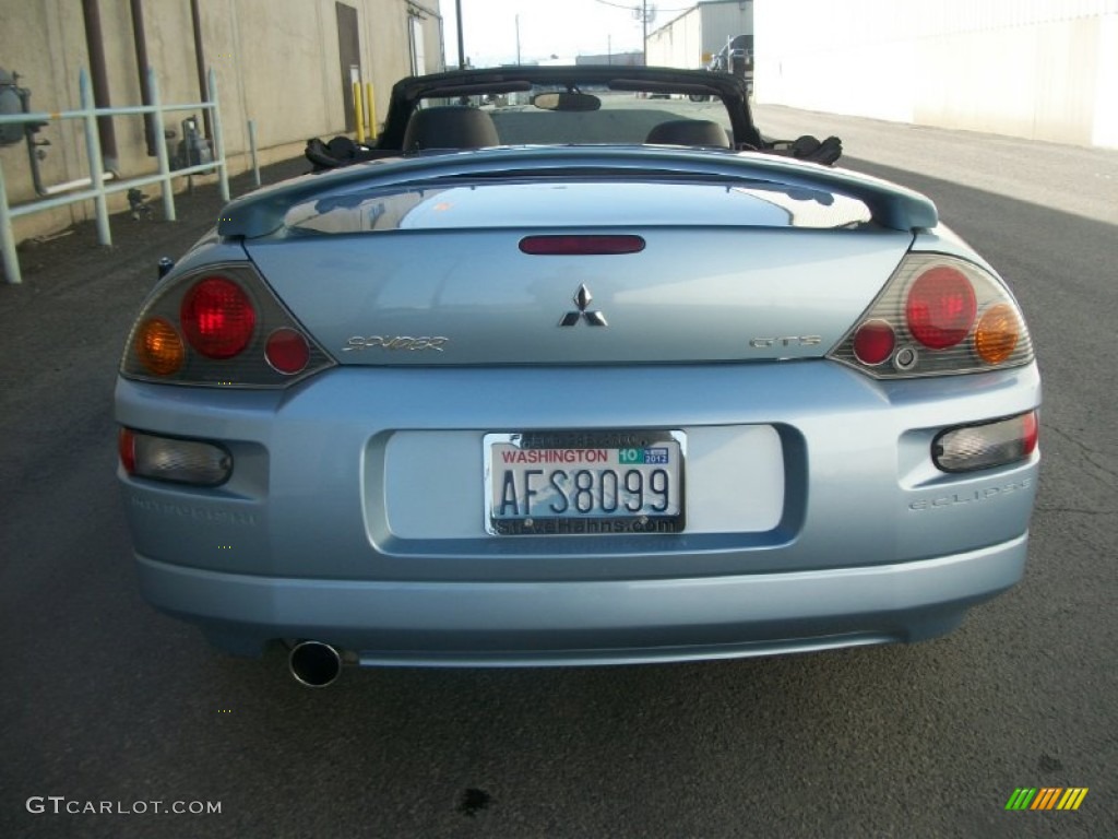 2004 Eclipse Spyder GTS - Steel Blue Pearl / Midnight photo #3