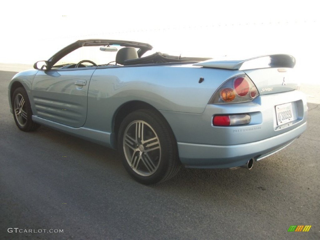 2004 Eclipse Spyder GTS - Steel Blue Pearl / Midnight photo #4