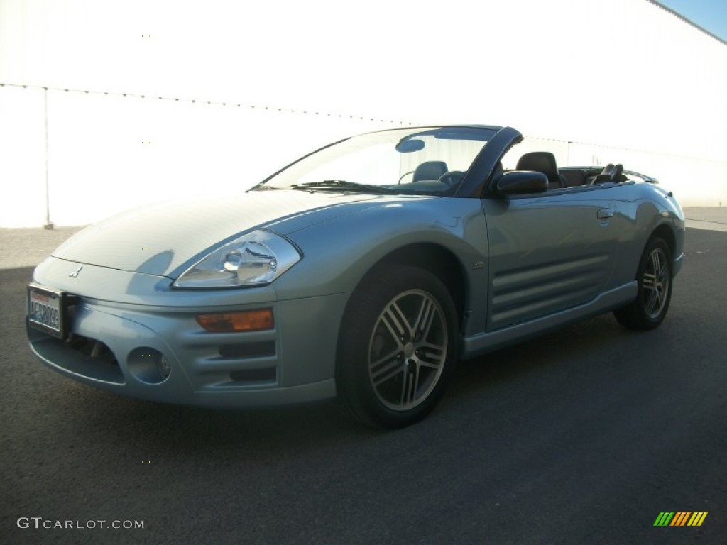 2004 Eclipse Spyder GTS - Steel Blue Pearl / Midnight photo #5