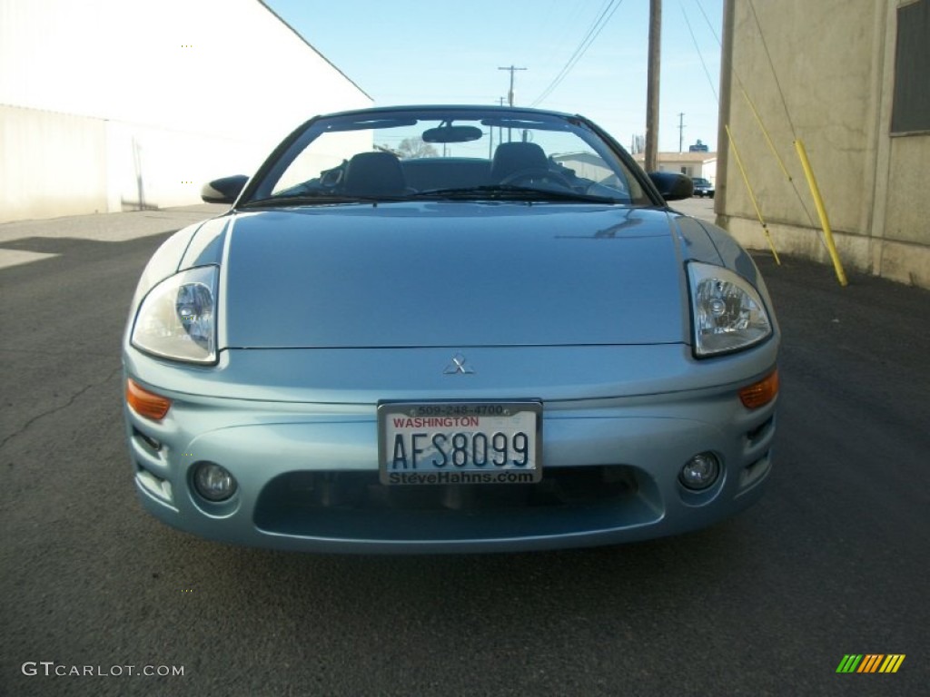 2004 Eclipse Spyder GTS - Steel Blue Pearl / Midnight photo #6