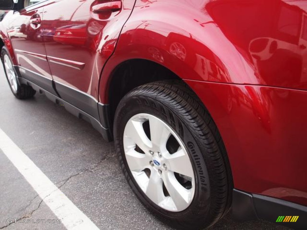 2011 Outback 3.6R Limited Wagon - Ruby Red Pearl / Warm Ivory photo #4