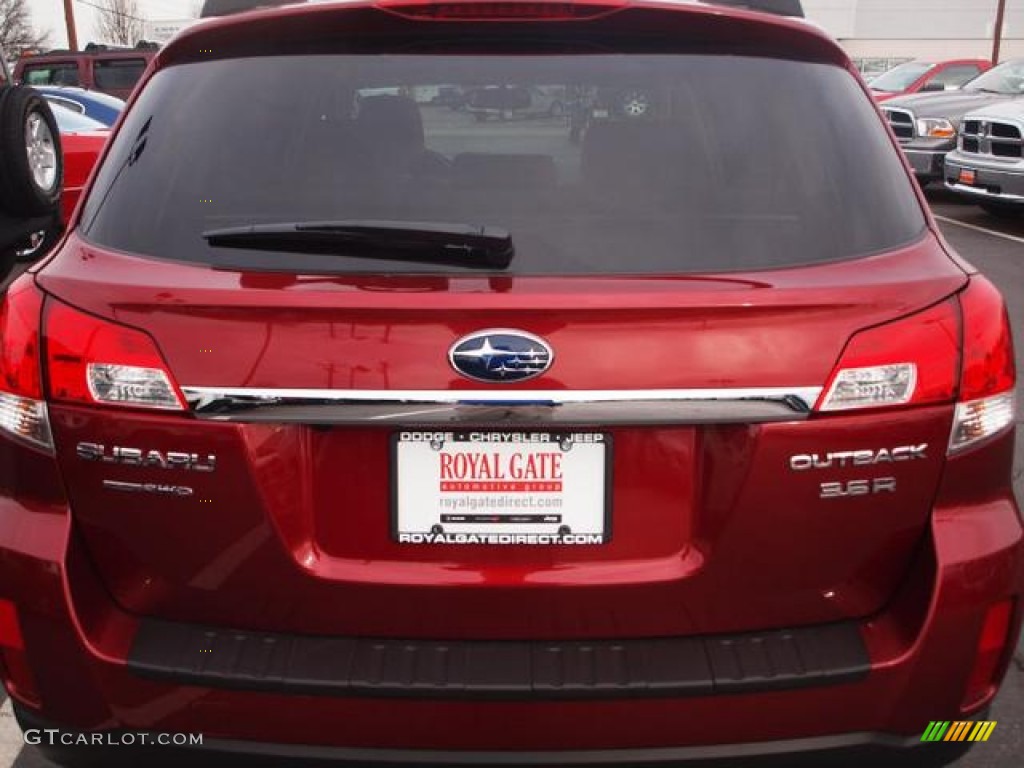 2011 Outback 3.6R Limited Wagon - Ruby Red Pearl / Warm Ivory photo #6