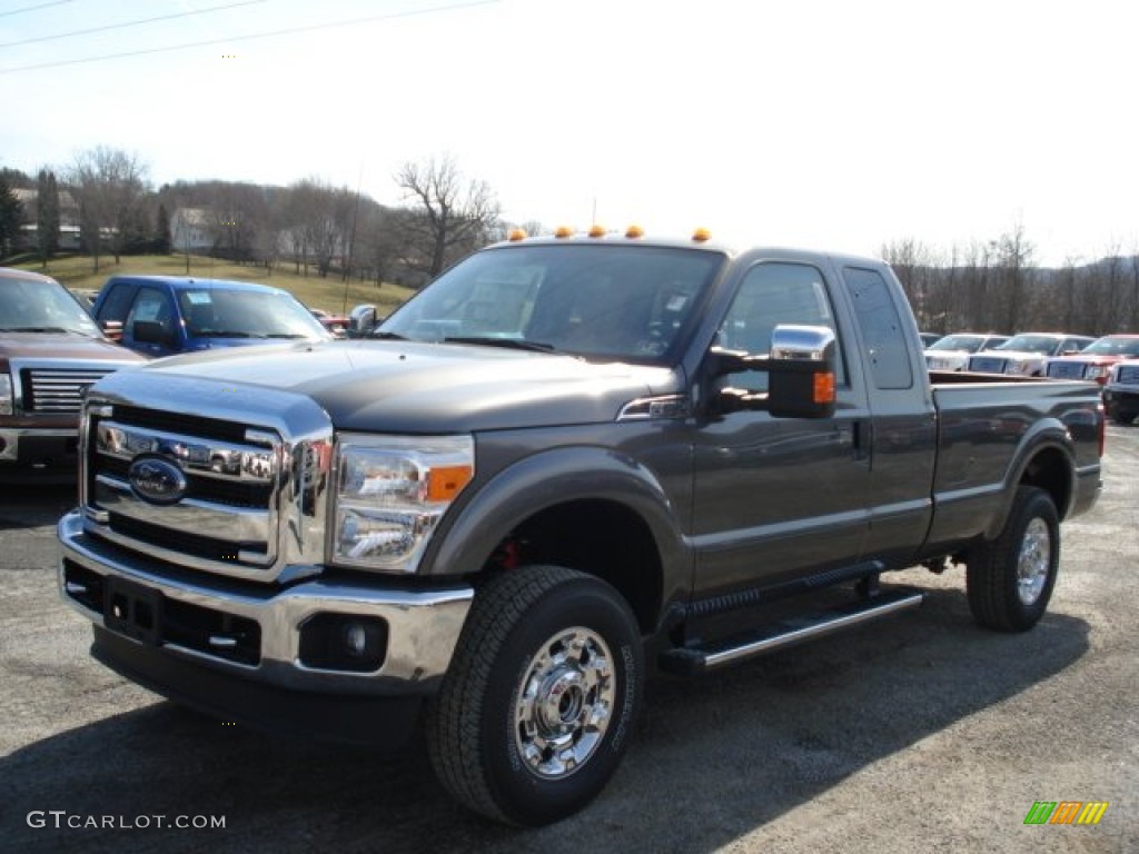 2012 F250 Super Duty XLT SuperCab 4x4 - Sterling Grey Metallic / Steel photo #4