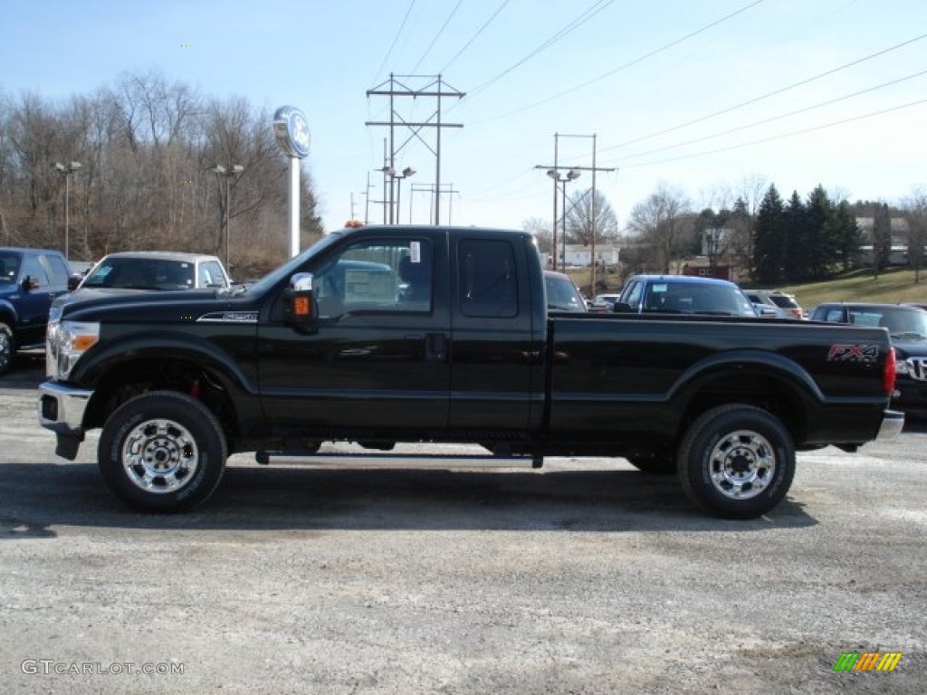 2012 F250 Super Duty XLT SuperCab 4x4 - Green Gem Metallic / Steel photo #5