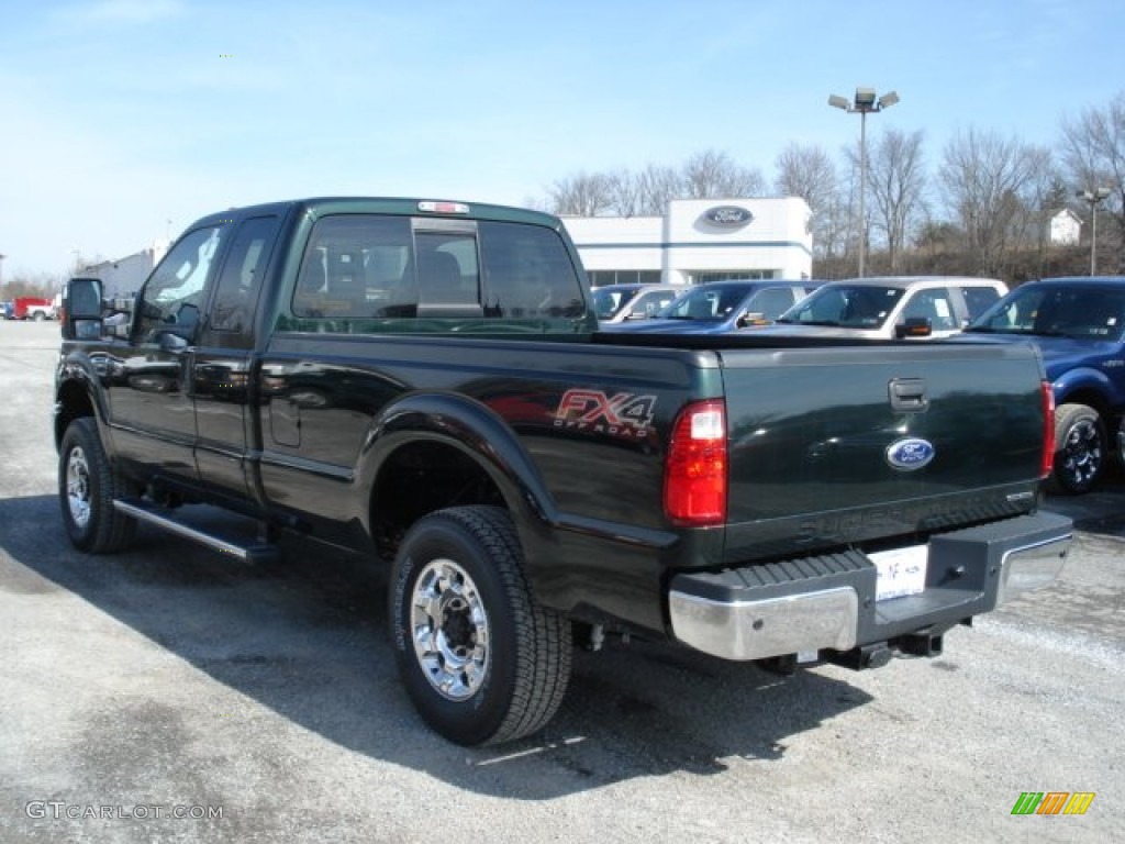 2012 F250 Super Duty XLT SuperCab 4x4 - Green Gem Metallic / Steel photo #6