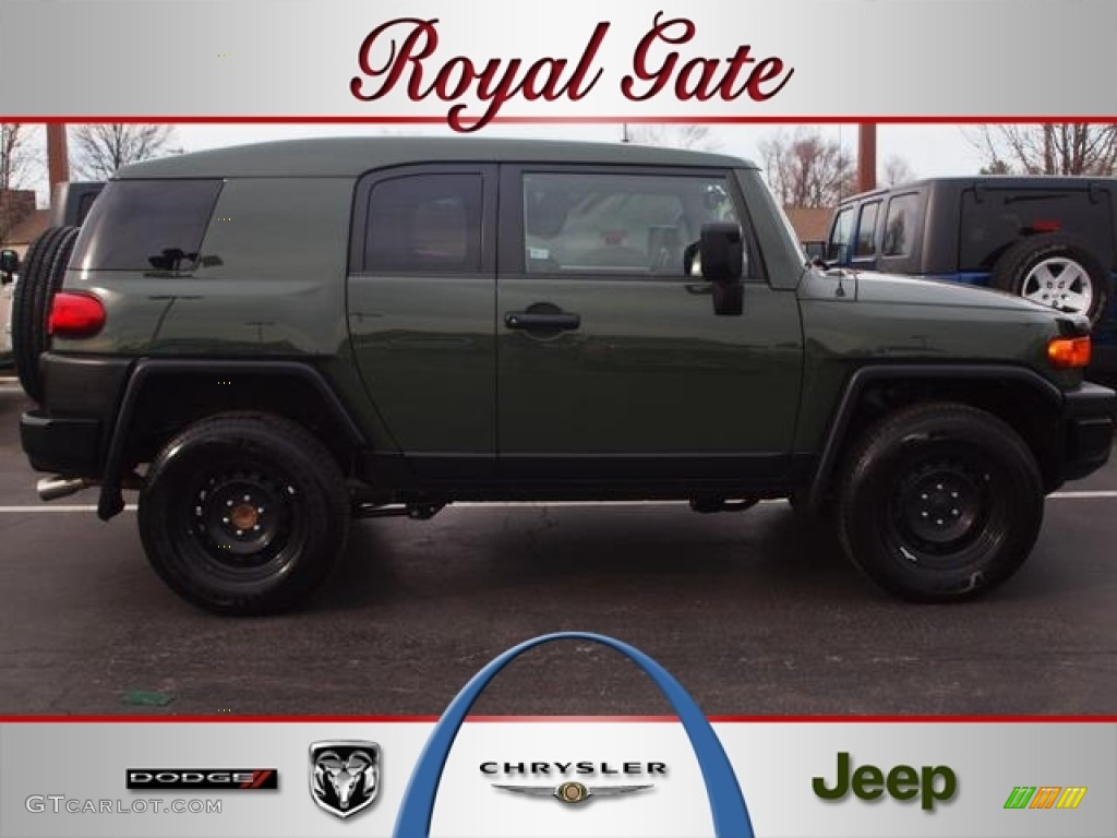 2011 FJ Cruiser 4WD - Army Green / Dark Charcoal photo #1