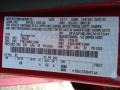 RZ: Red Candy Metallic 2012 Ford Fiesta SE Hatchback Color Code