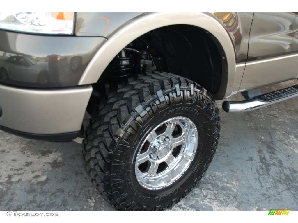 2006 F150 Lariat SuperCrew 4x4 - Dark Stone Metallic / Tan photo #34