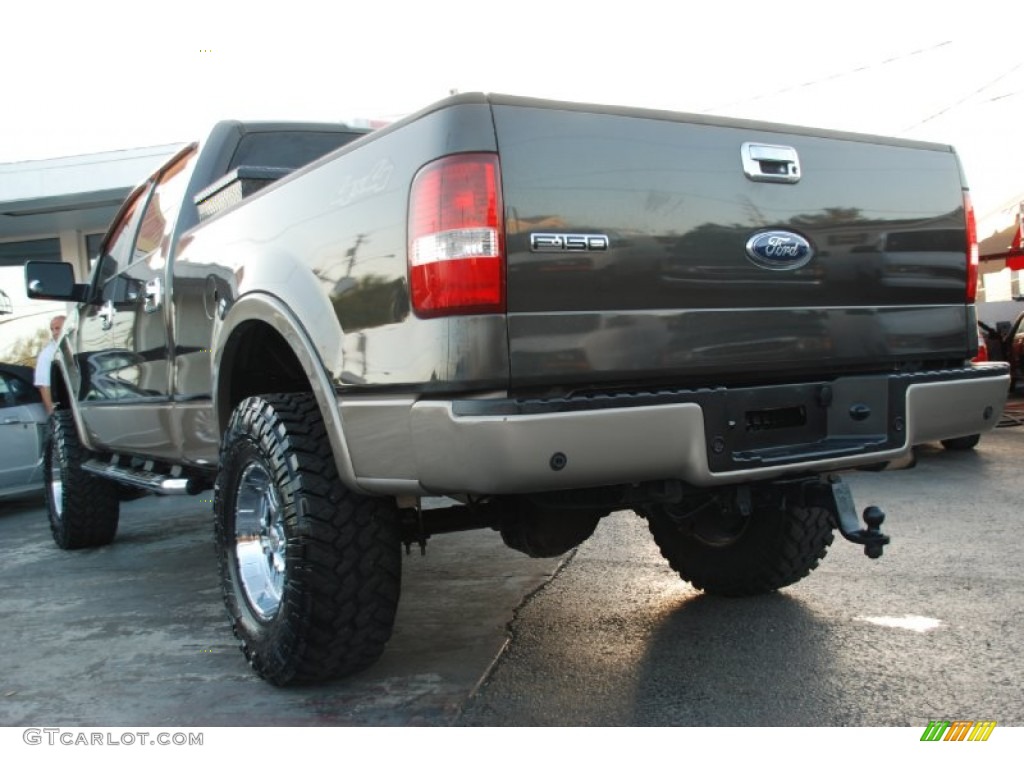 2006 F150 Lariat SuperCrew 4x4 - Dark Stone Metallic / Tan photo #37